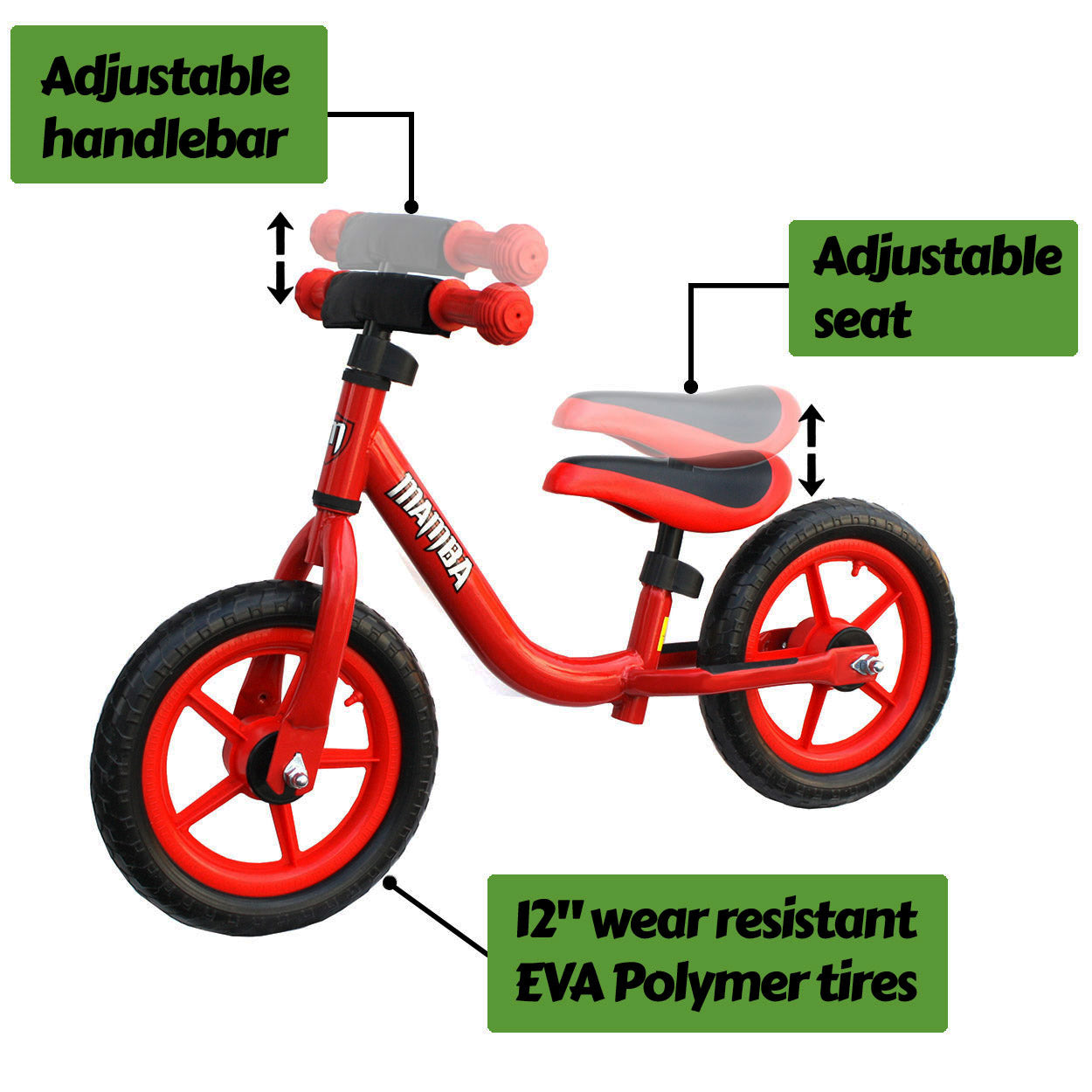 Red Balance Bike - Mamba Sport